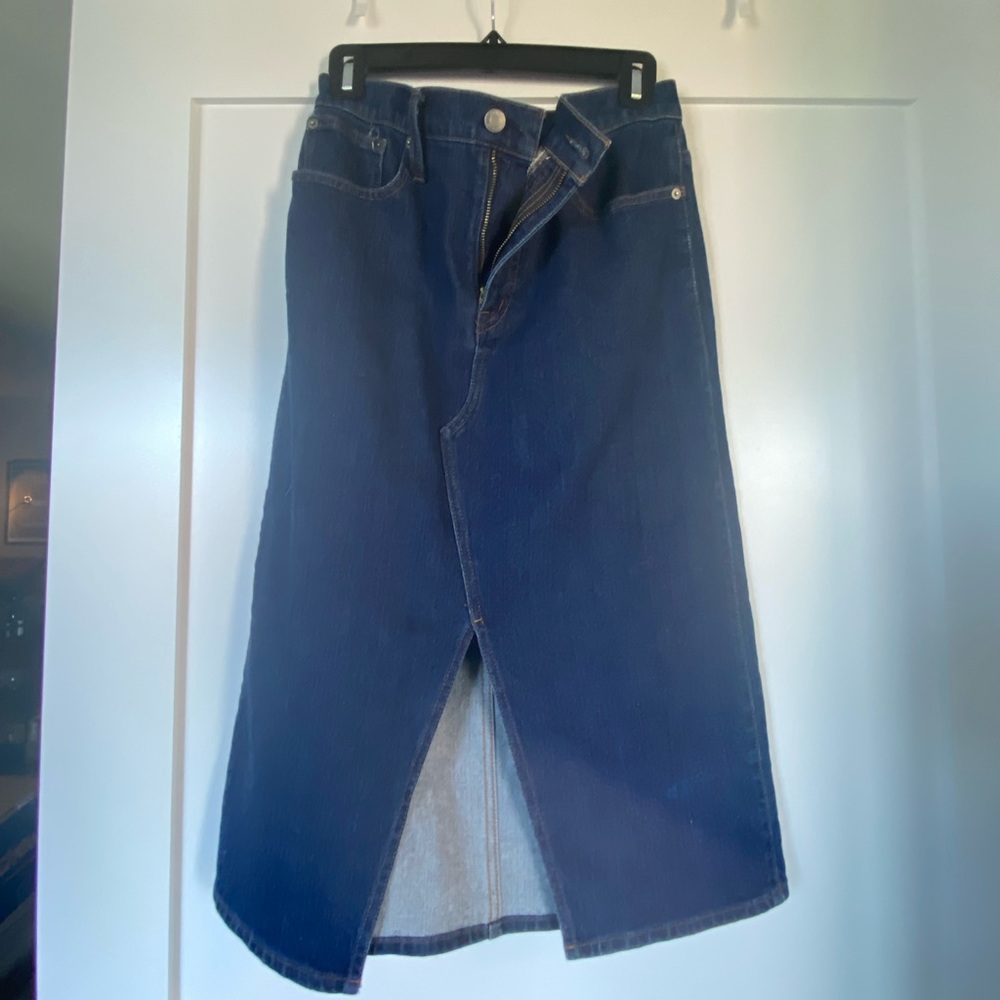 JCrew Midi Denim skirt